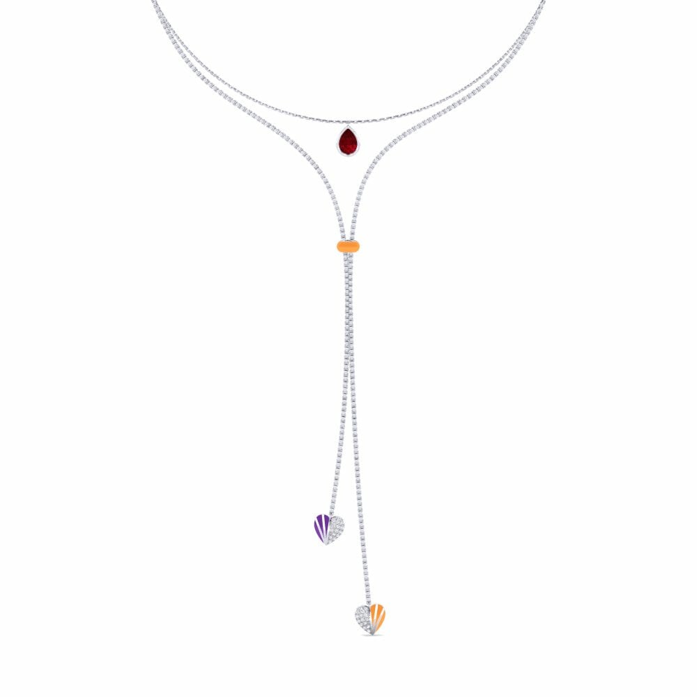 Circonita Roja Collar Gargantilla de Mujer Marilages