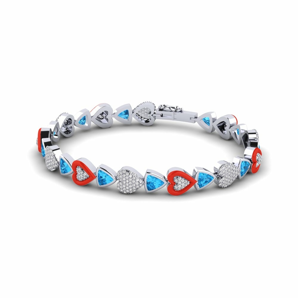 Bracelet pour femme Operamore Topaze Bleue