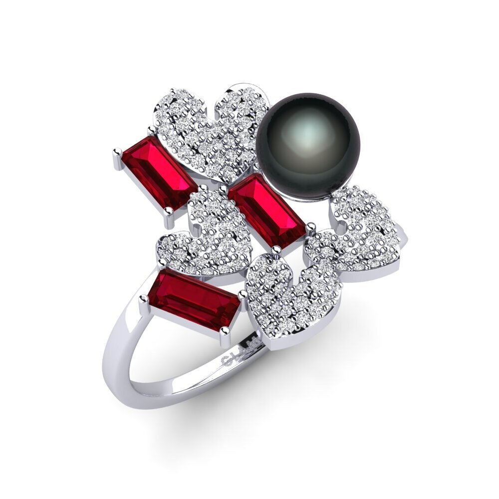 Red Zirconia Ring Pasioa