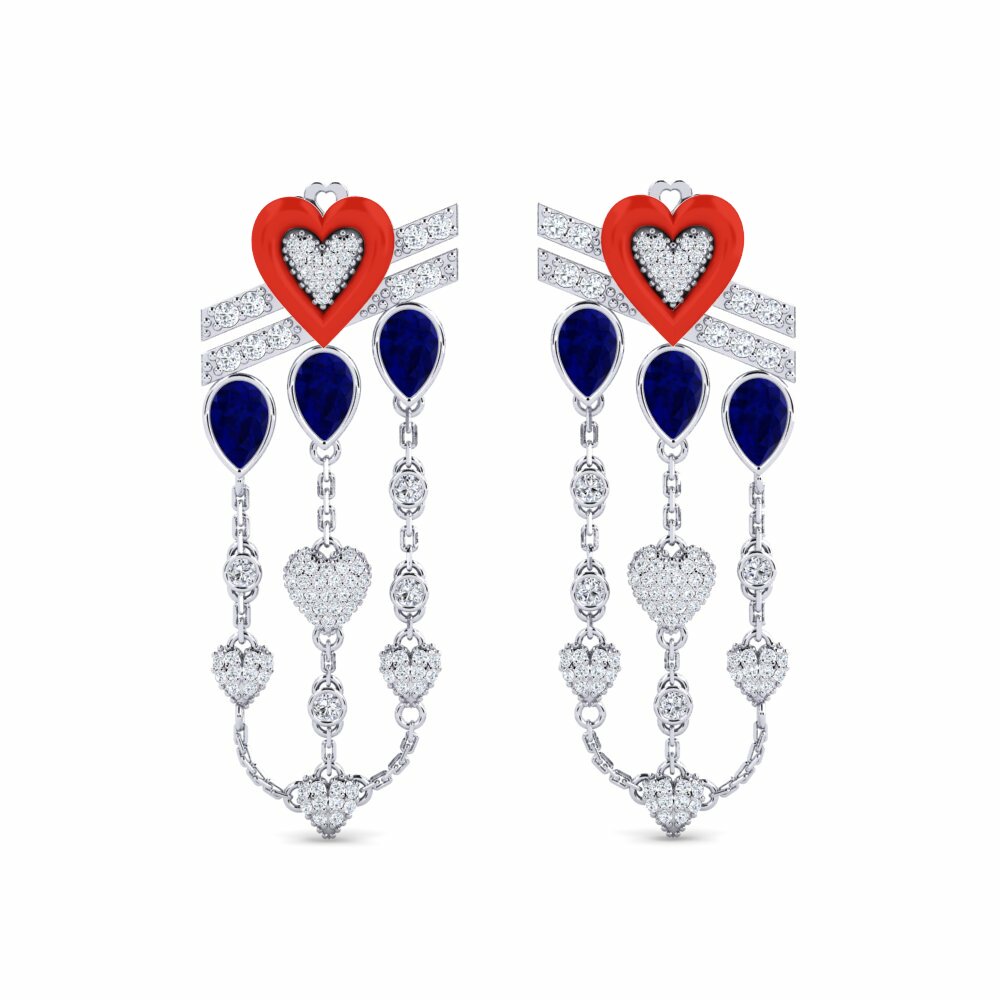 Sapphire Women's Earring Plusbeau