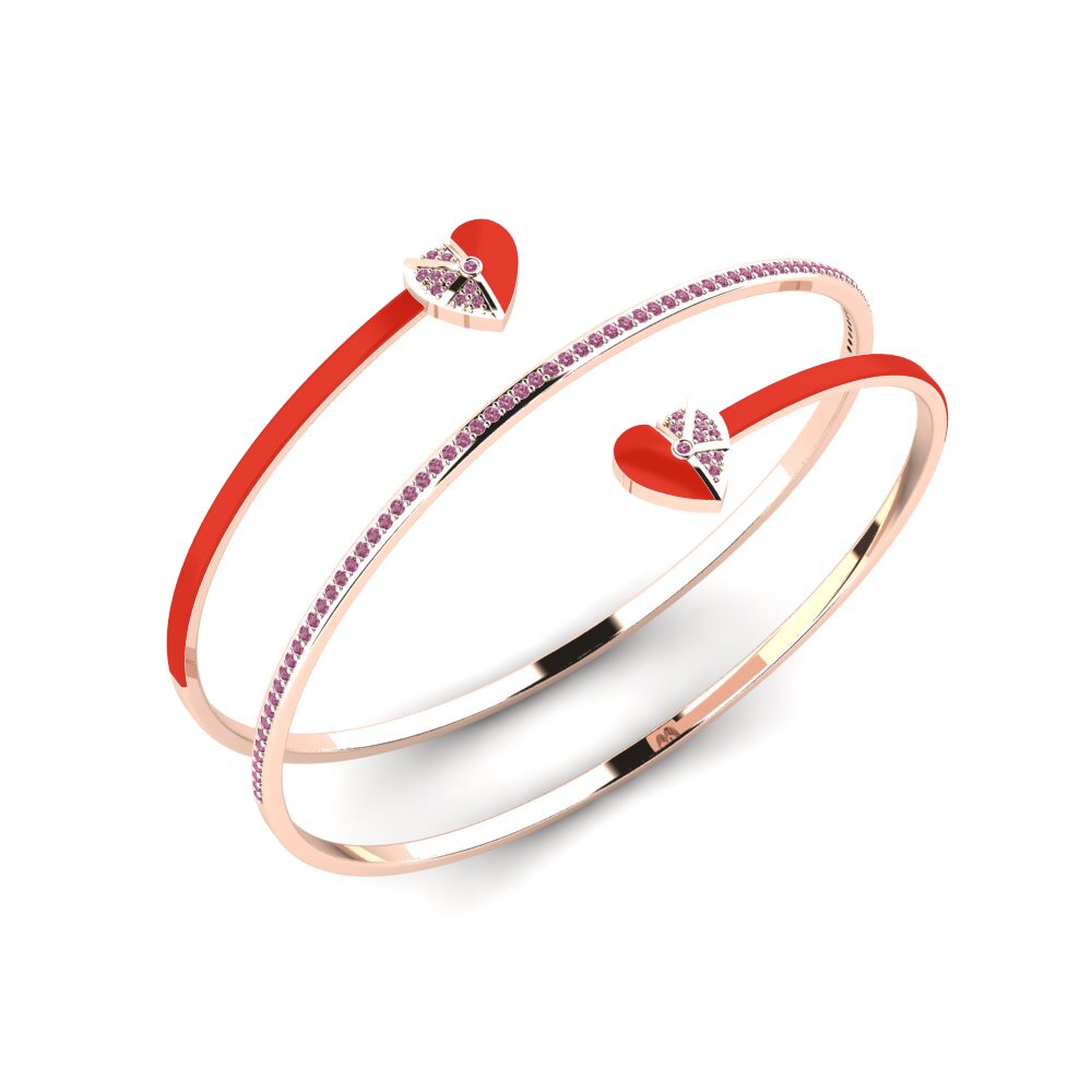 Rhodolite Garnet Women's Bangle Ruddy
