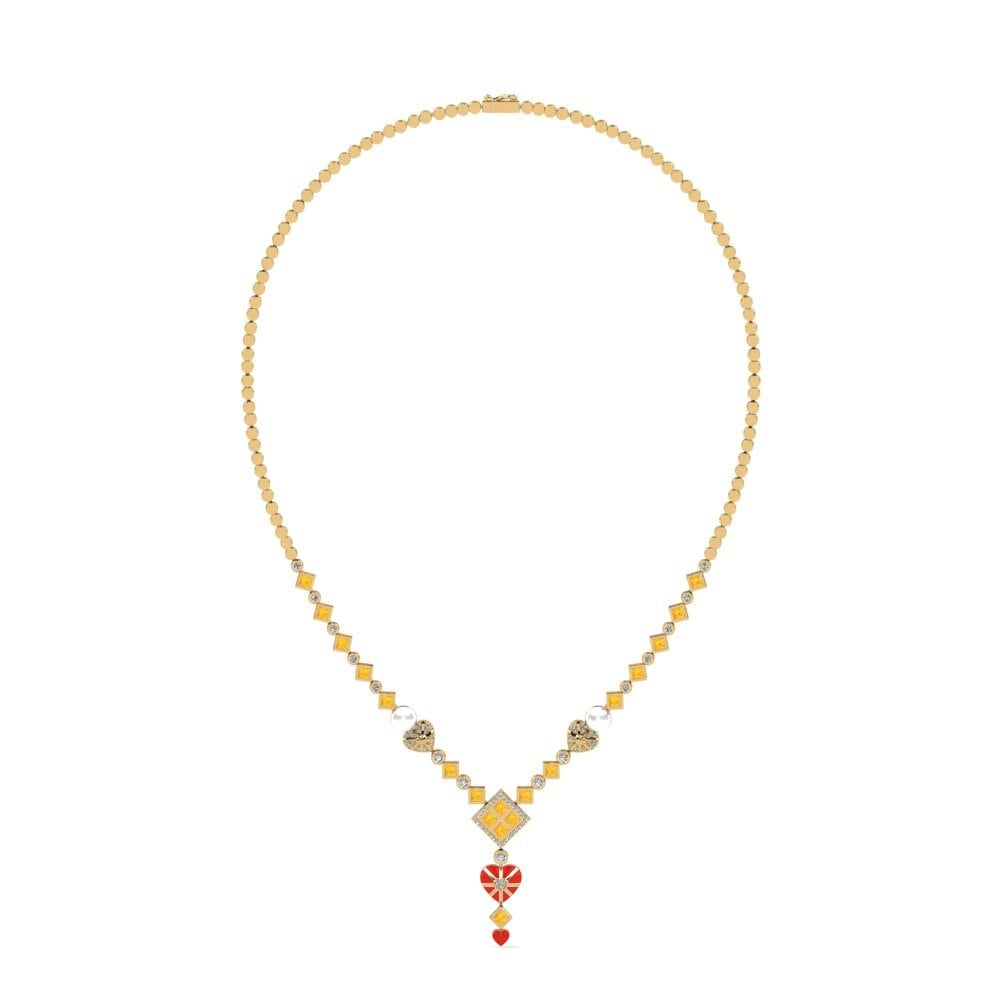 Citrine Collier Tenerte