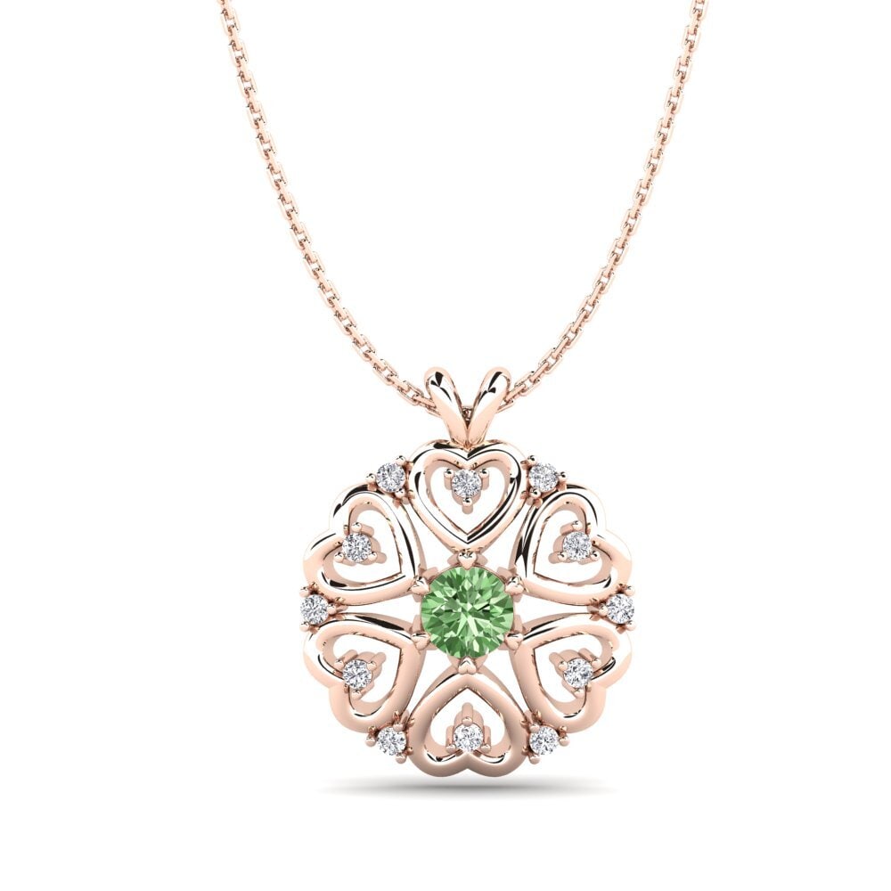 Diamant Vert Pendentif pour femme Naxos