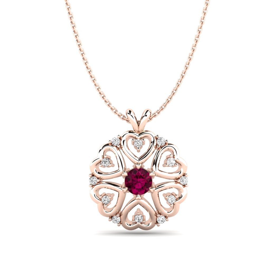 Granate Rhodolite Colgante de Mujer Naxos