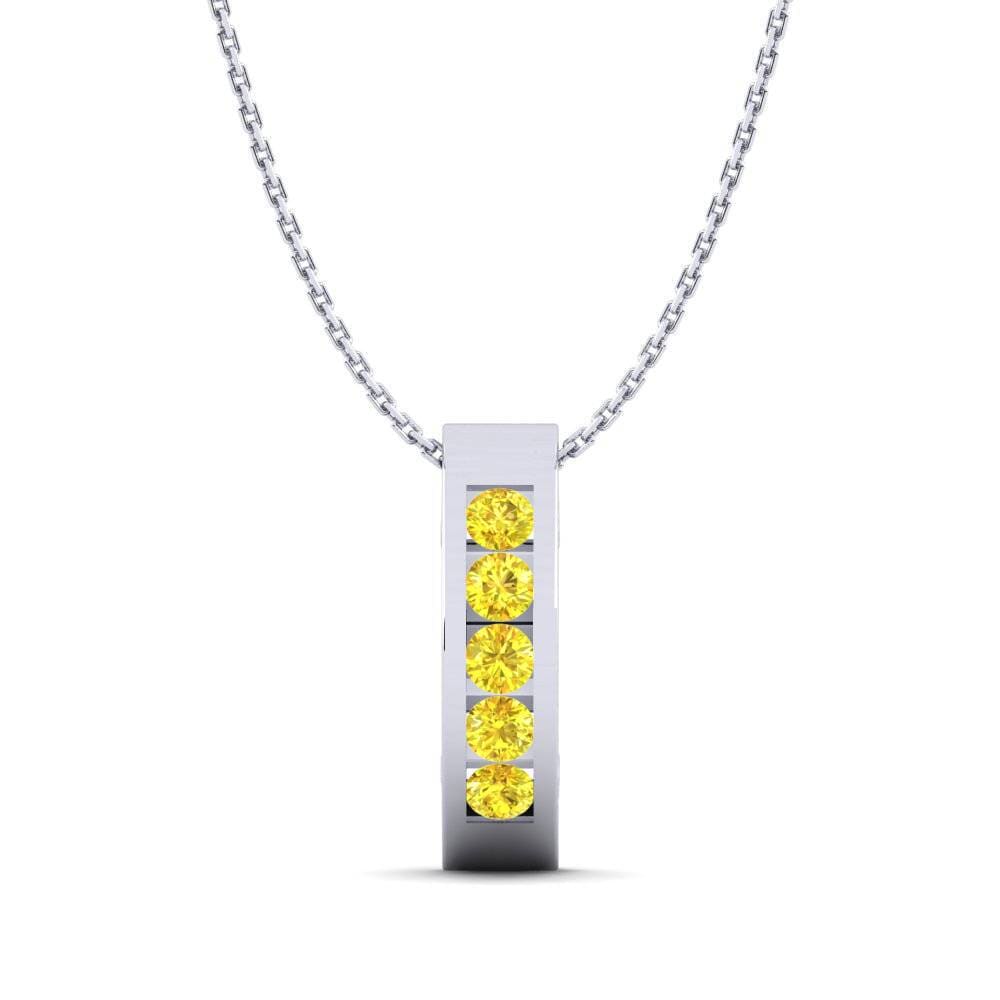 Yellow Sapphire Women's Pendant Okinova