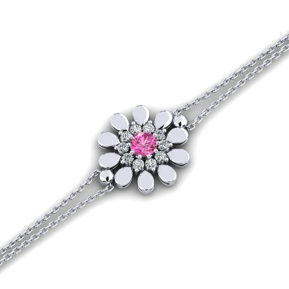 Pink Topaz Women's Bracelet Baskeson