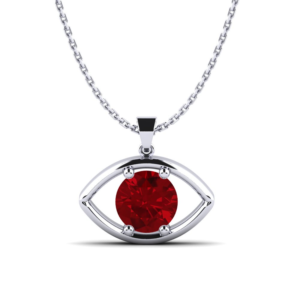 Red Zirconia Women's Pendant Anaemic