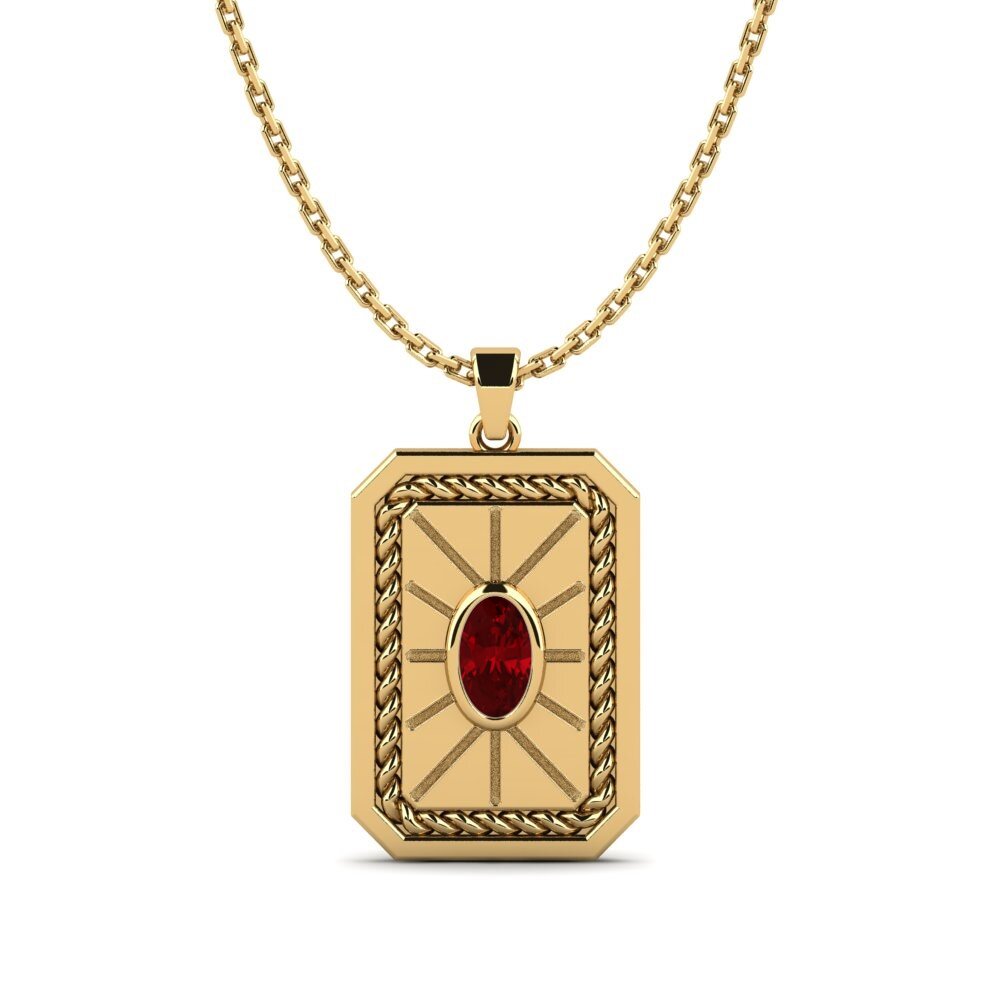 Red Zirconia Women's Pendant Antaea