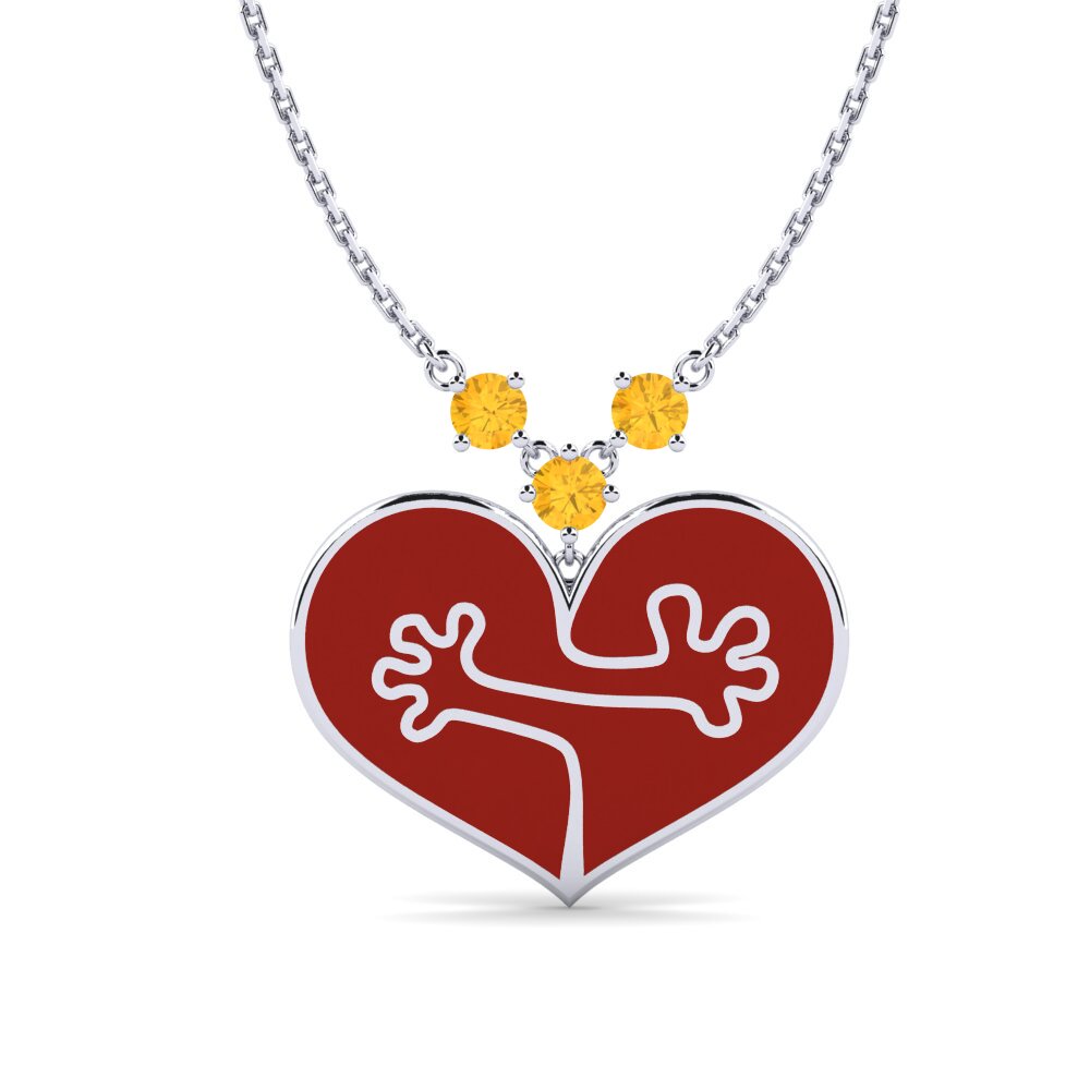 Citrine Women's Necklace Arrast