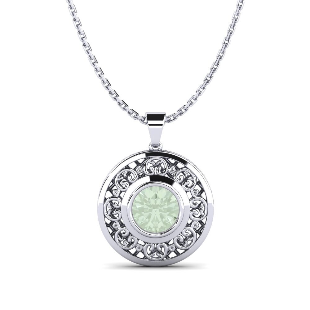 Amatista verde Colgante de Mujer Ashlyes