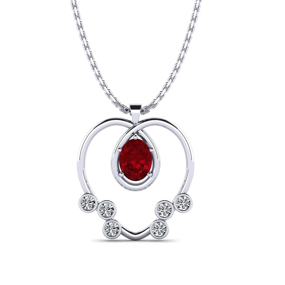 Red Zirconia Women's Pendant Beathas