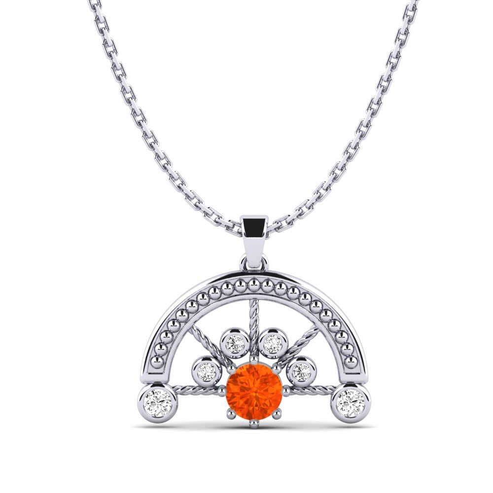 Fire-Opal Women's Pendant Brunei