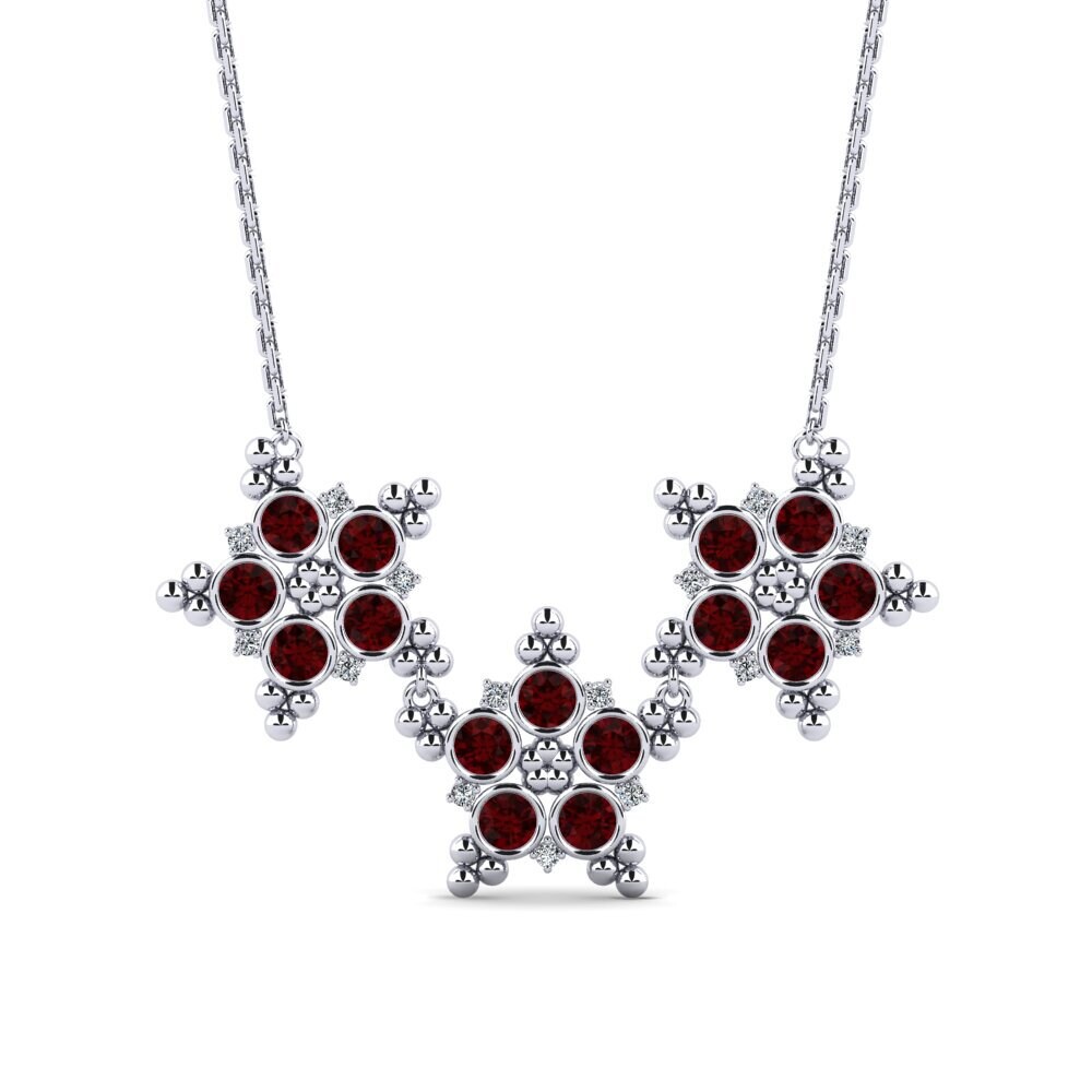 Garnet Women's Necklace Daphnoz