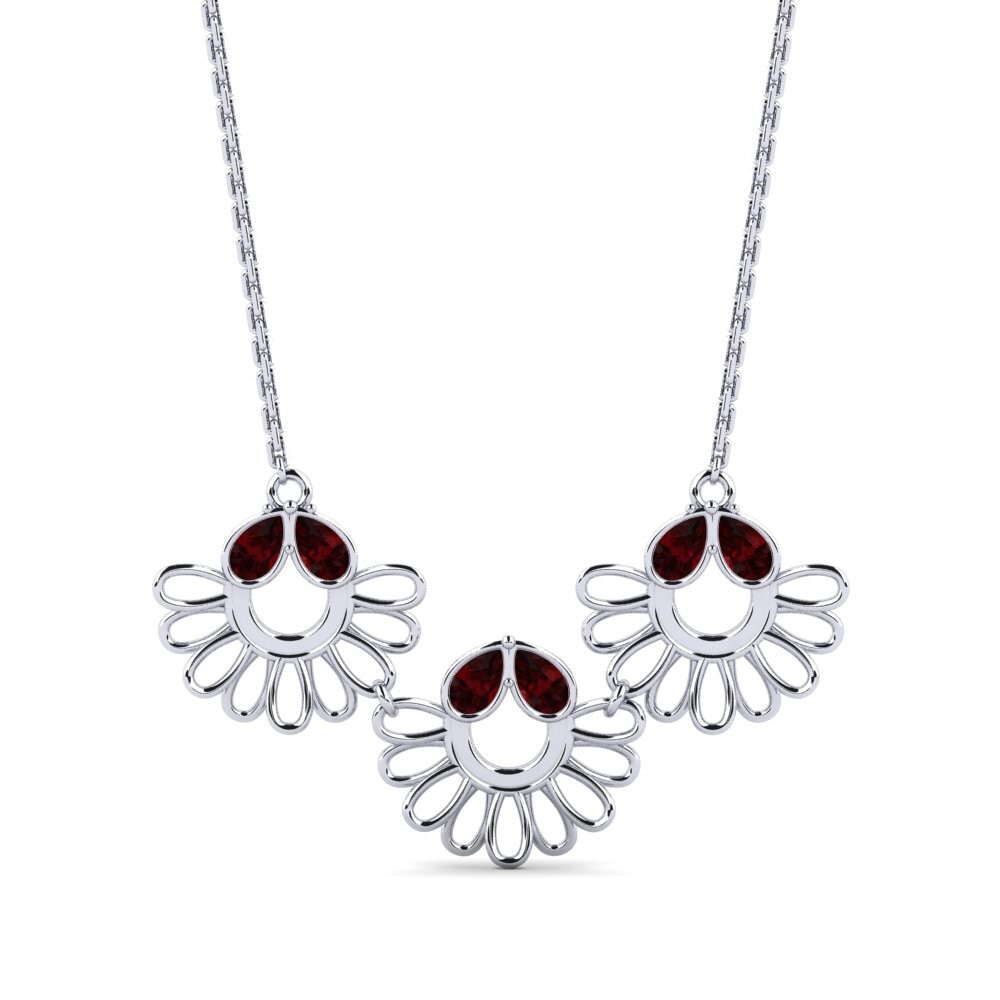 Garnet Women's Necklace Downpour