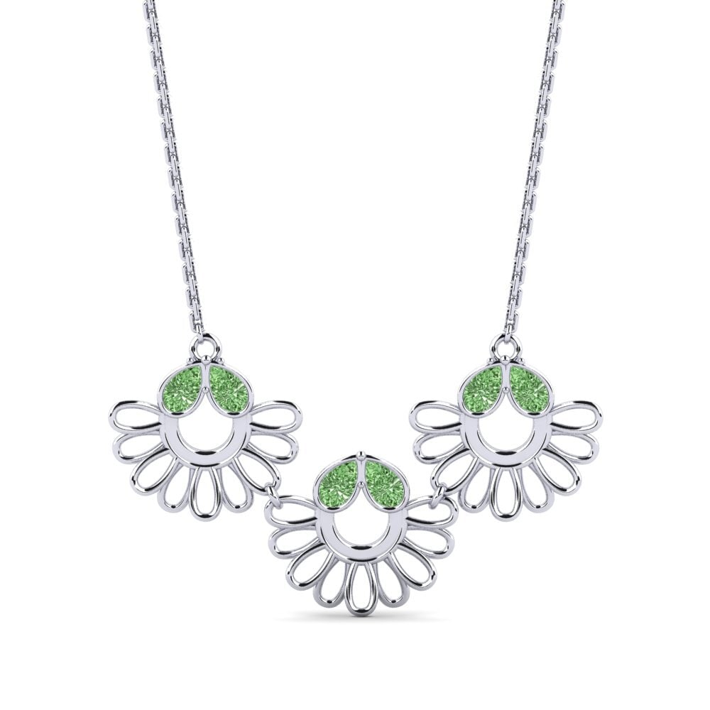 Diamante Verde Collar de Mujer Downpour
