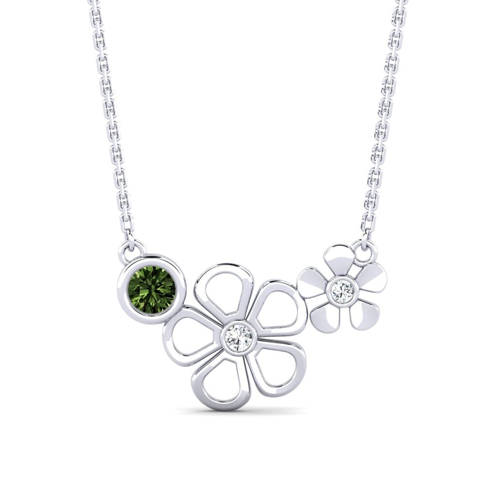 Green Sapphire Women's Necklace Dufay