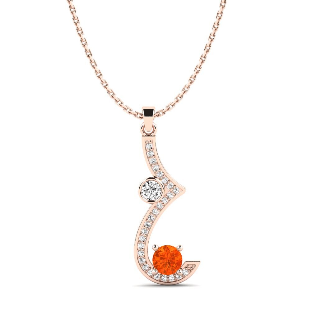 Fire-Opal Women's Pendant Eidos