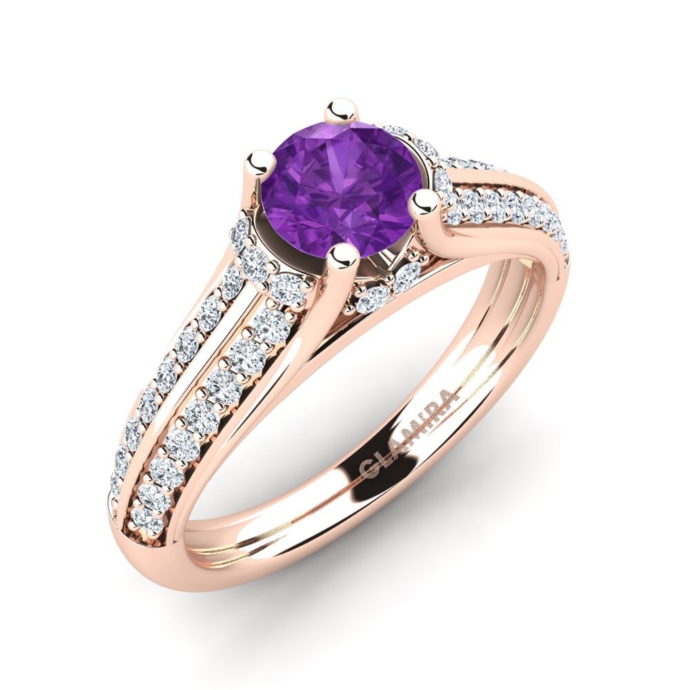 Amethyst Engagement Ring Eleta