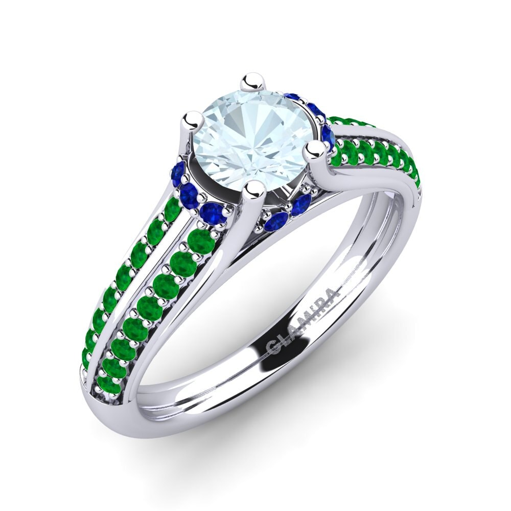 14k White Gold Engagement Ring Eleta