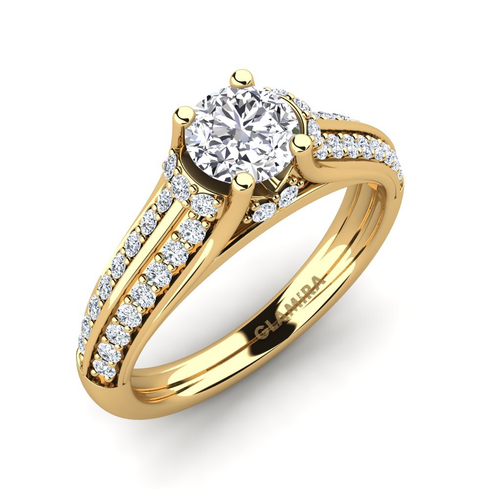 14ct Yellow Gold Engagement Ring Eleta