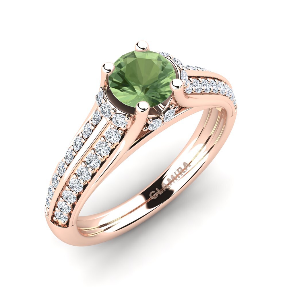 Green Sapphire Engagement Ring Eleta