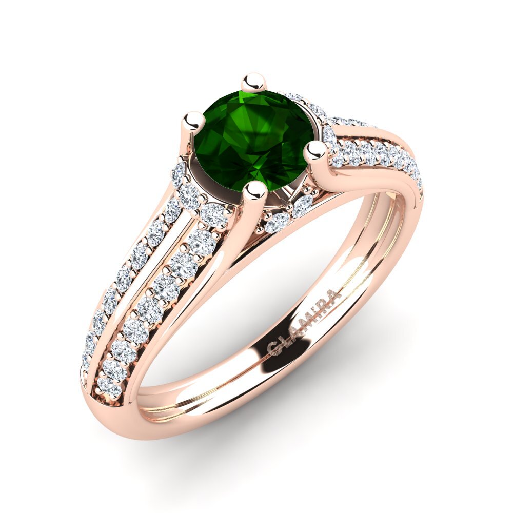 Green Tourmaline Engagement Ring Eleta
