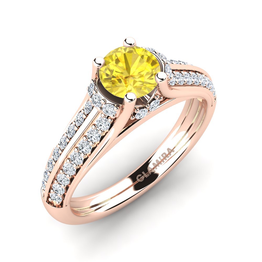 Đá Sapphire Vàng Nhẫn đính hôn Eleta