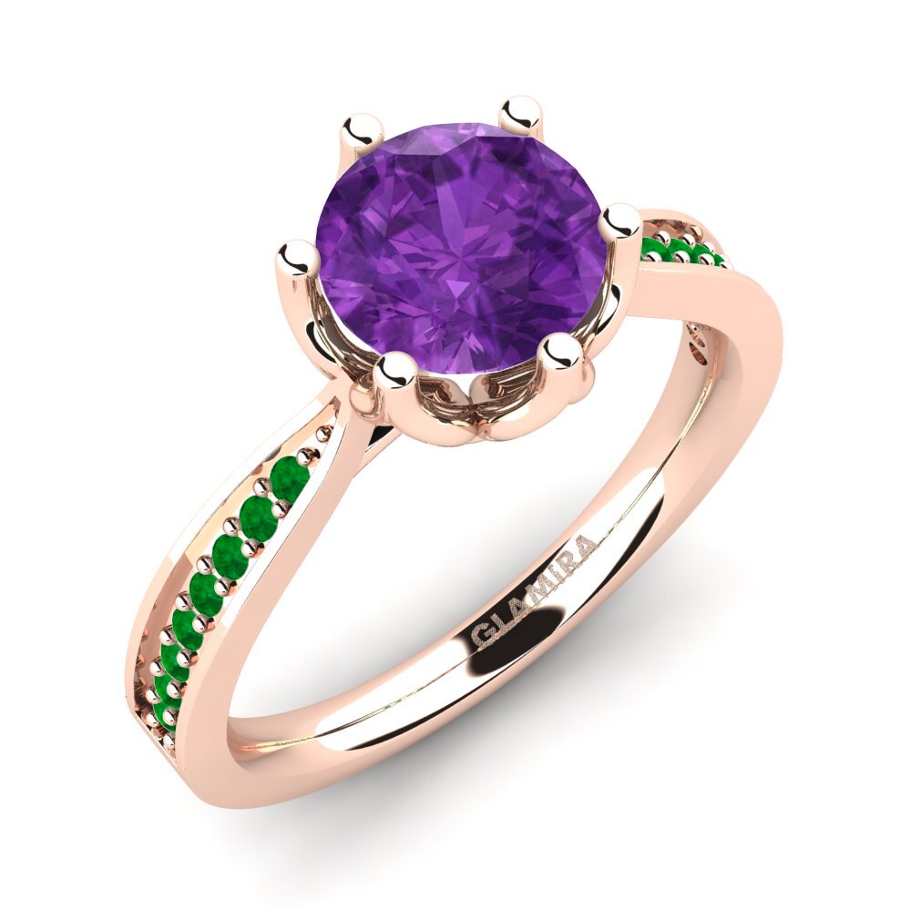 14ct Rose Gold Engagement Ring Hiya