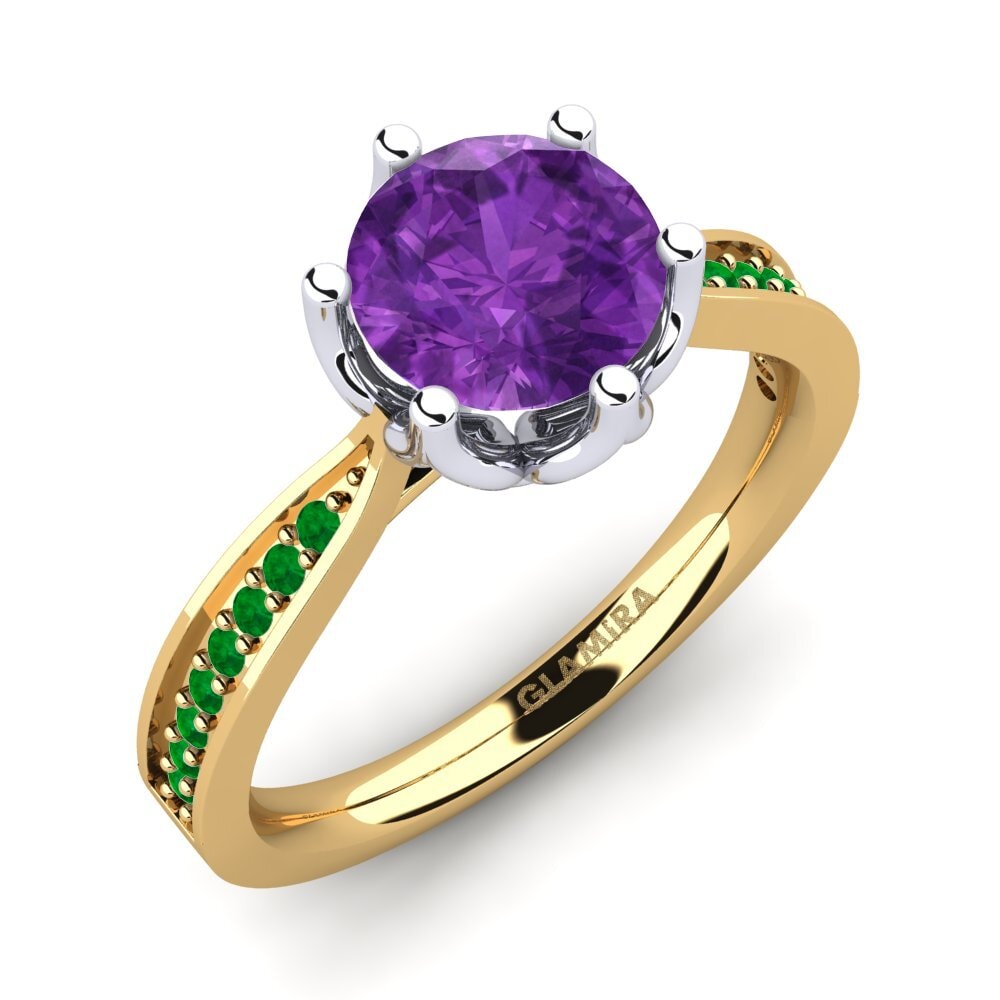 18ct Yellow & White Gold Engagement Ring Hiya
