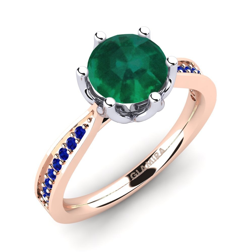 18ct Rose & White Gold Engagement Ring Hiya