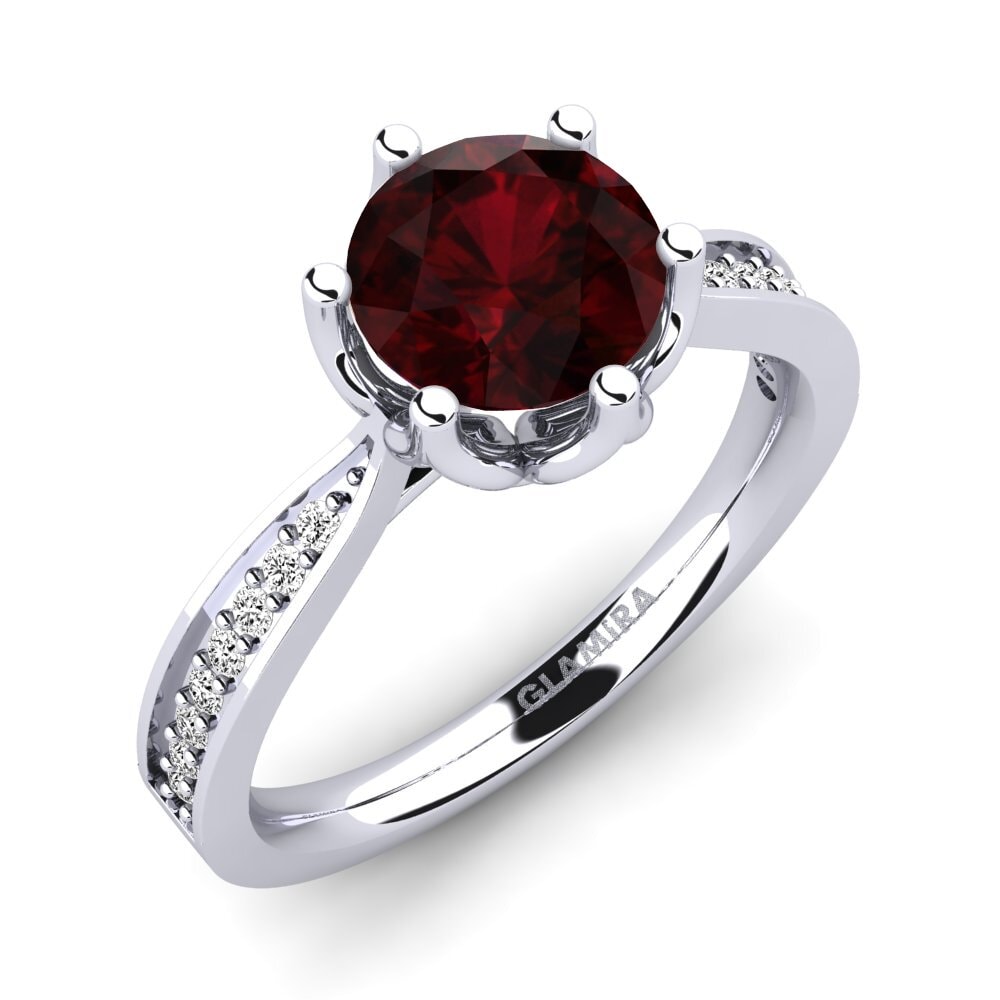 Garnet Engagement Ring Hiya