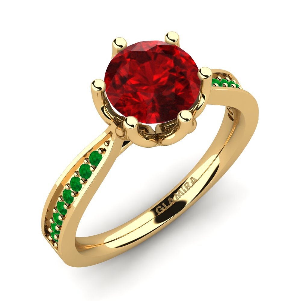 18K Yellow Gold Engagement Ring Hiya