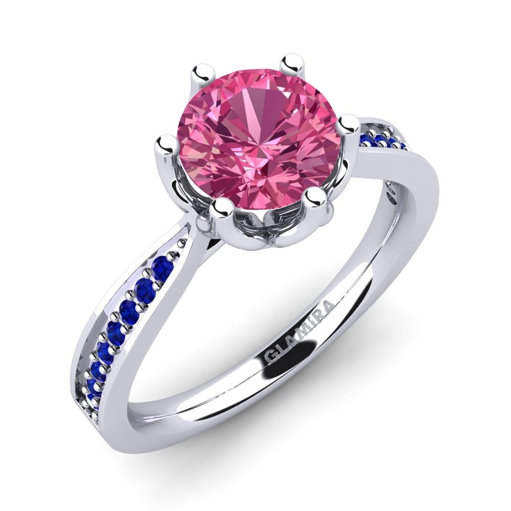 Turmalina rosa Anillo de compromiso Hiya