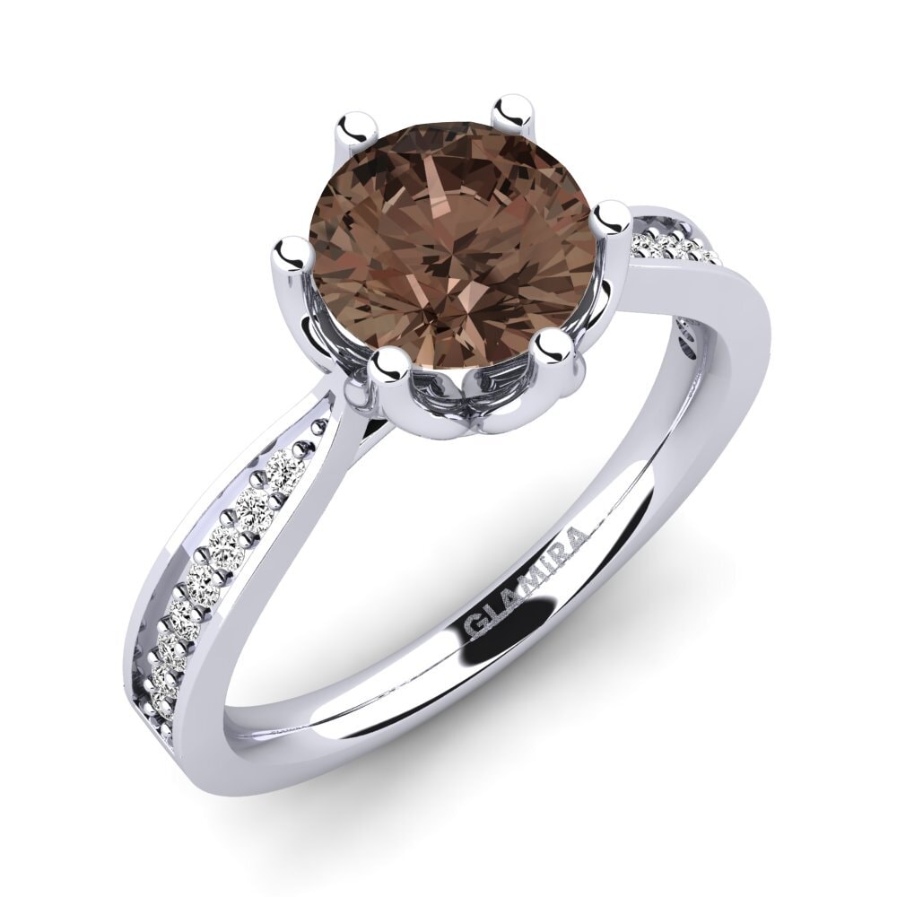 Smoky Quartz Engagement Ring Hiya