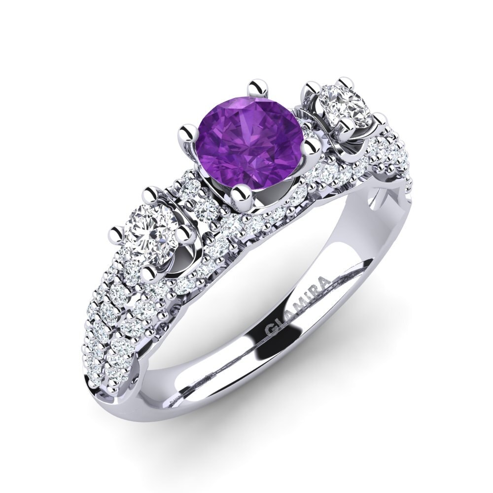 Amethyst Engagement Ring Lilava