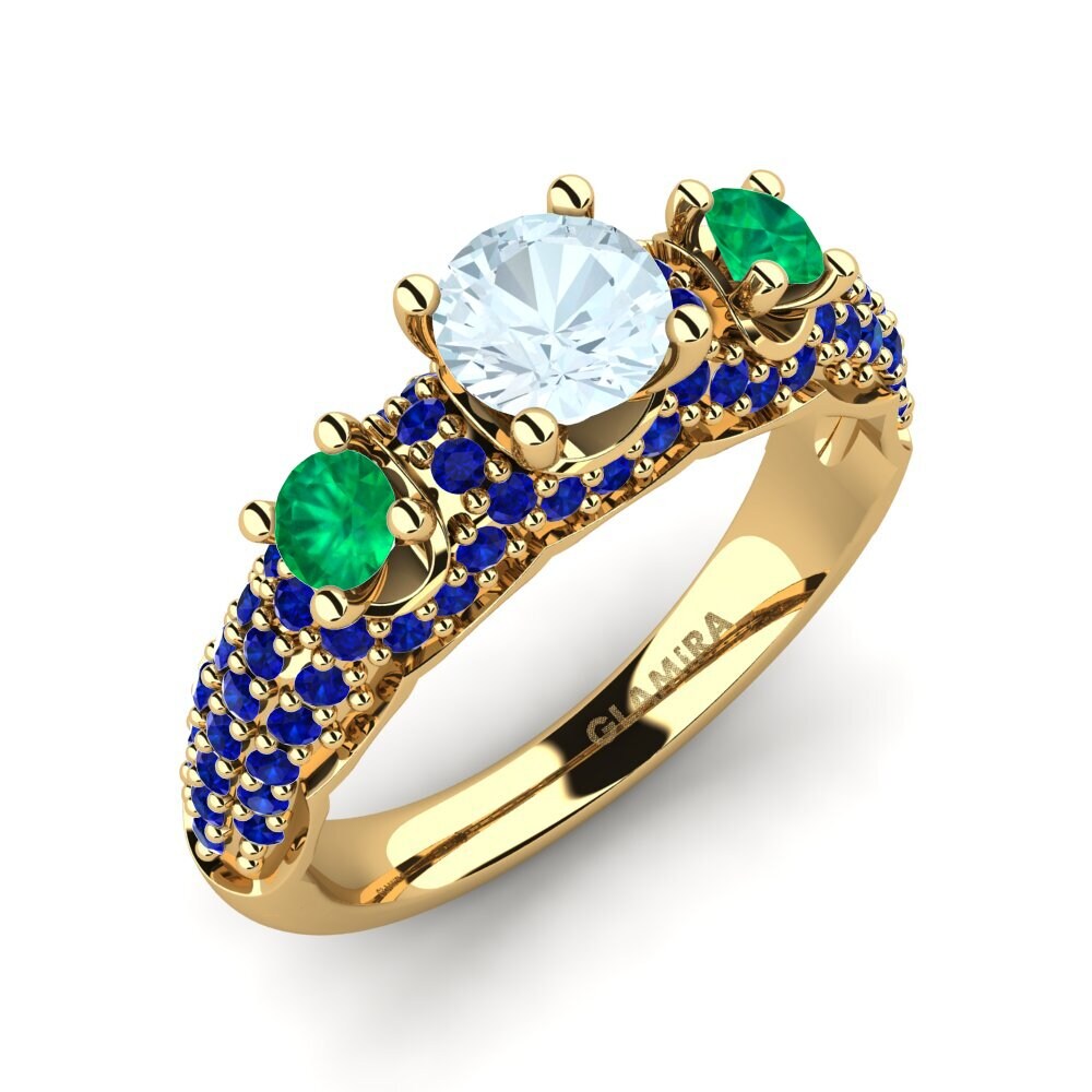 585 Gult Guld Forlovelsesring Lilava