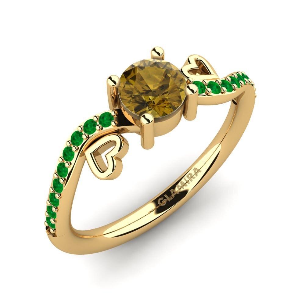 Brown Zircon Engagement Ring Mabule