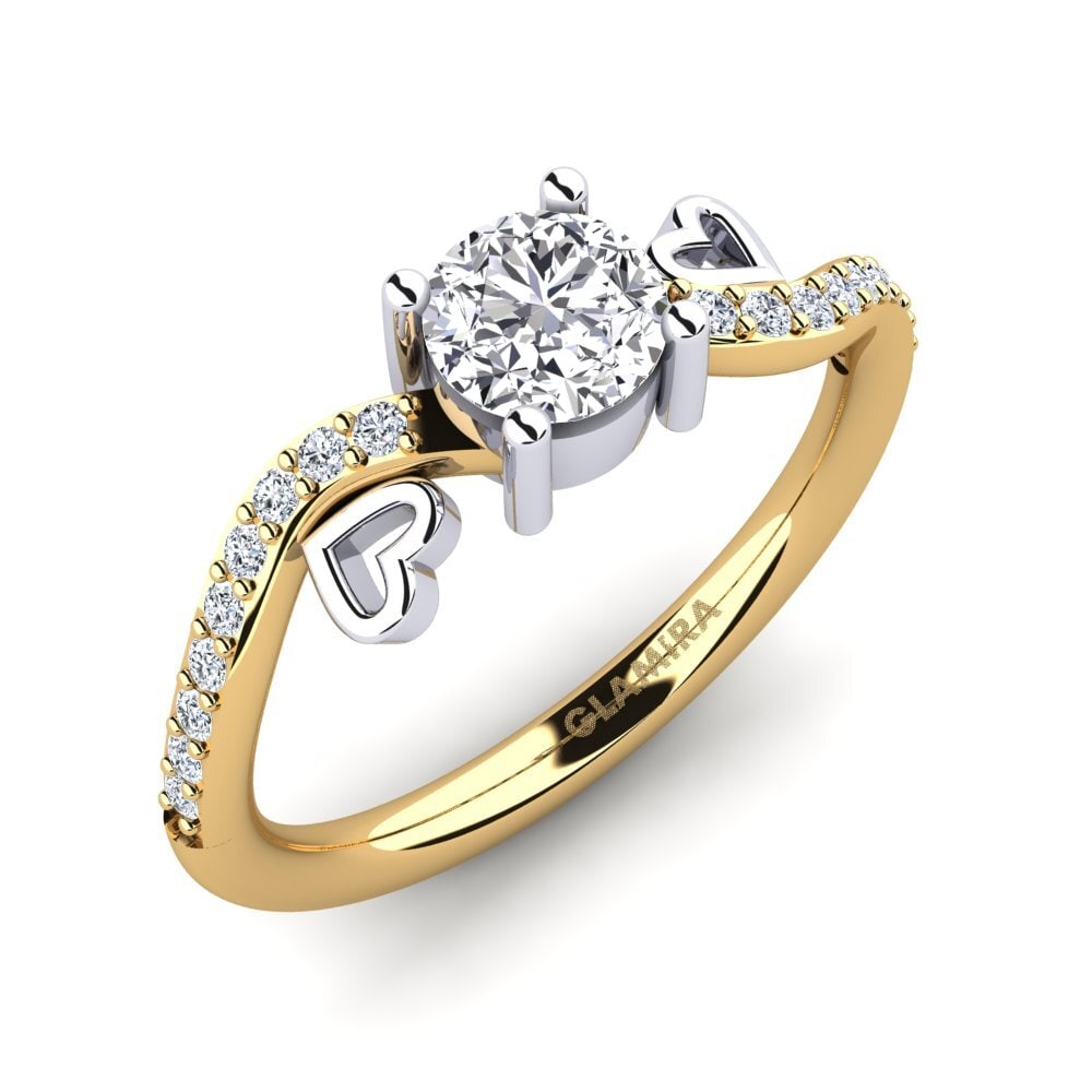 18ct Yellow / White Gold Engagement Ring Mabule