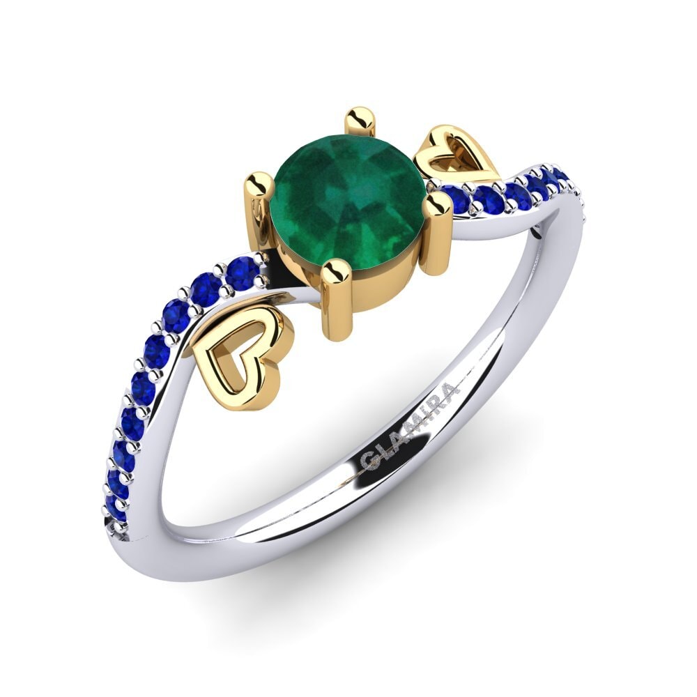 14ct White & Yellow Gold Engagement Ring Mabule