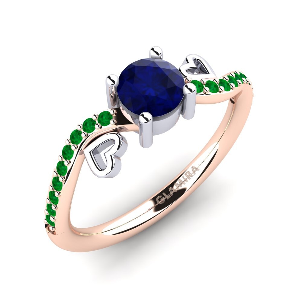14ct Rose / White Gold Engagement Ring Mabule