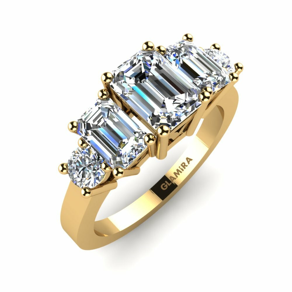 3 & 5 Stones Engagement Rings Ailani 585 Yellow Gold Diamond