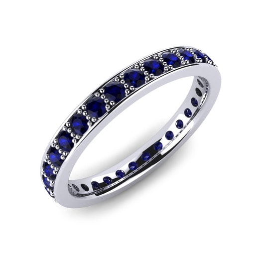 Ring Kendra 585 White Gold & Sapphire