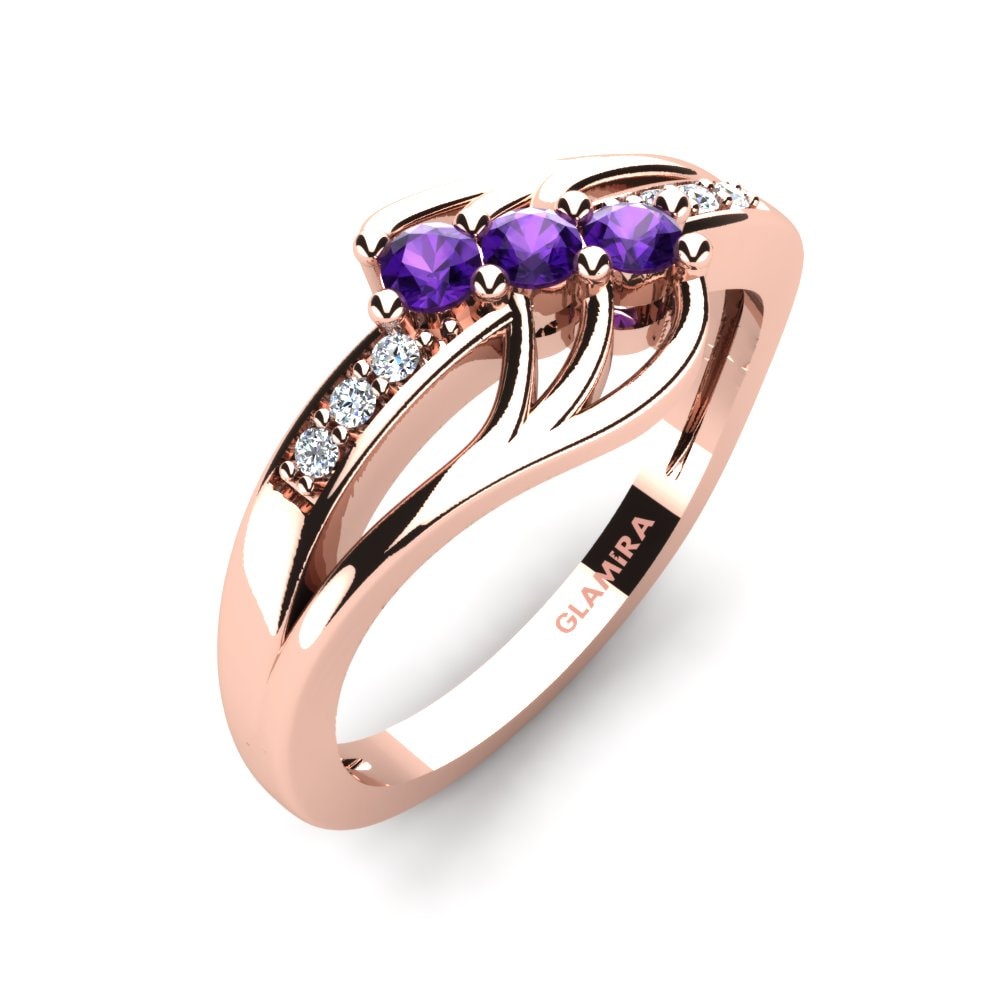 18K Rood Goud Verlovingsring Antoinette
