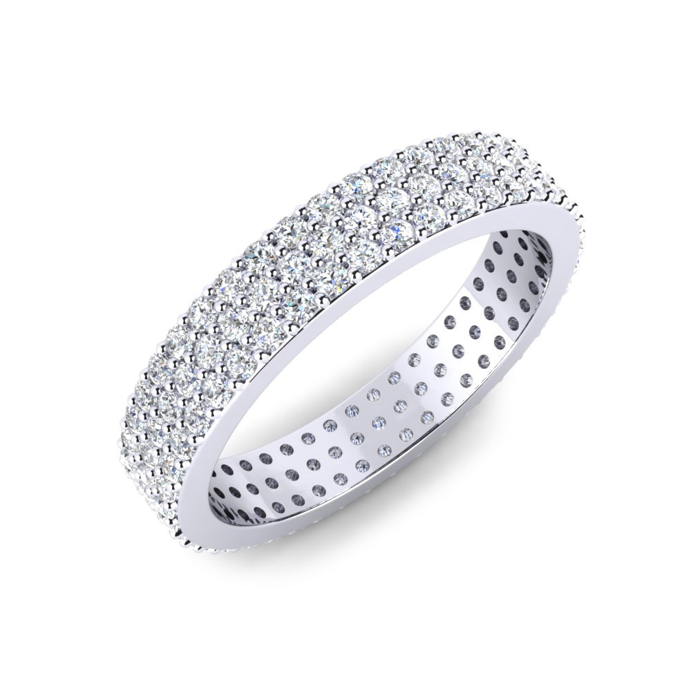 Eternity Women’s Wedding Rings GLAMIRA Heather 950 Palladium Diamond