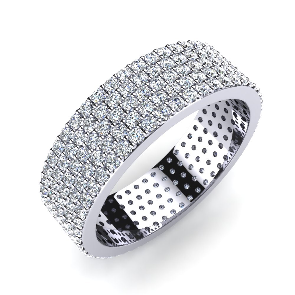 Eternity Women’s Wedding Rings GLAMIRA Sofi 585 White Gold Diamond