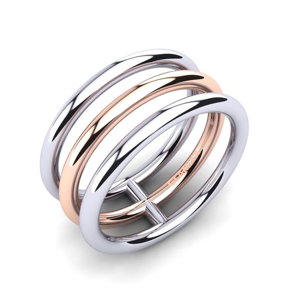Knuckle Rings Adria 585 Rose & White Gold