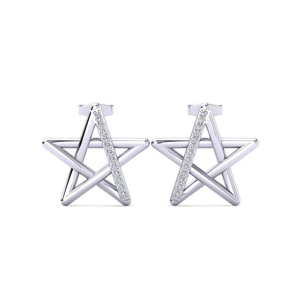 Diamant-saffier Dames Oorbellen Afshan