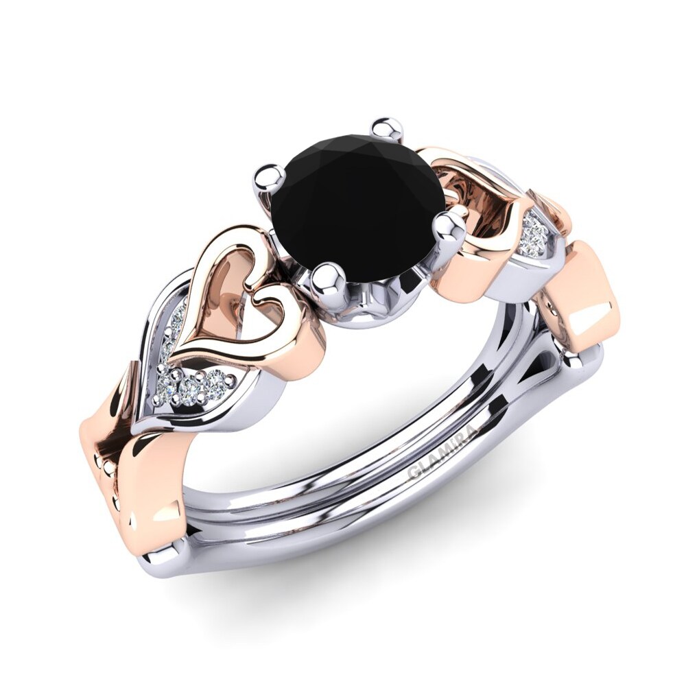 Black Sapphire Engagement Ring Ahivia