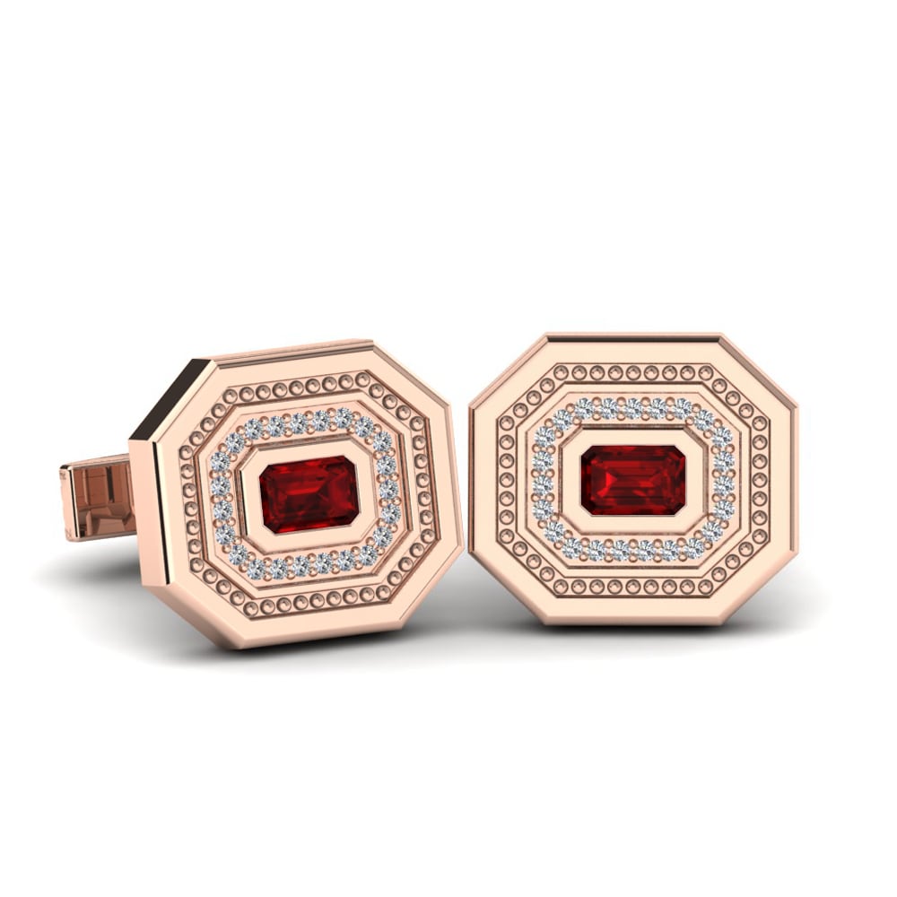 18K Rood Goud Manchetknoop Ahmiel