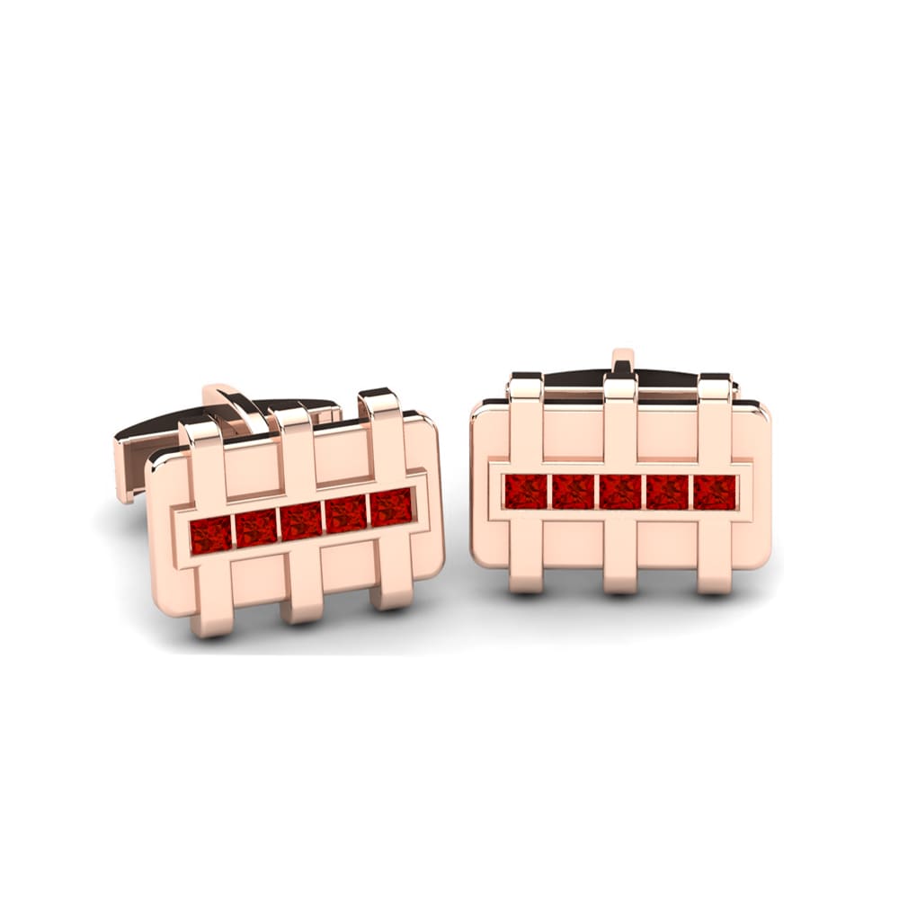 14k Rose Gold Cufflink Ajulius